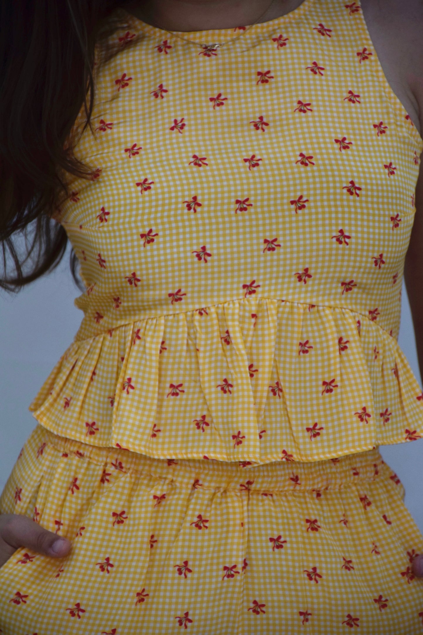 Golden Gingham Set
