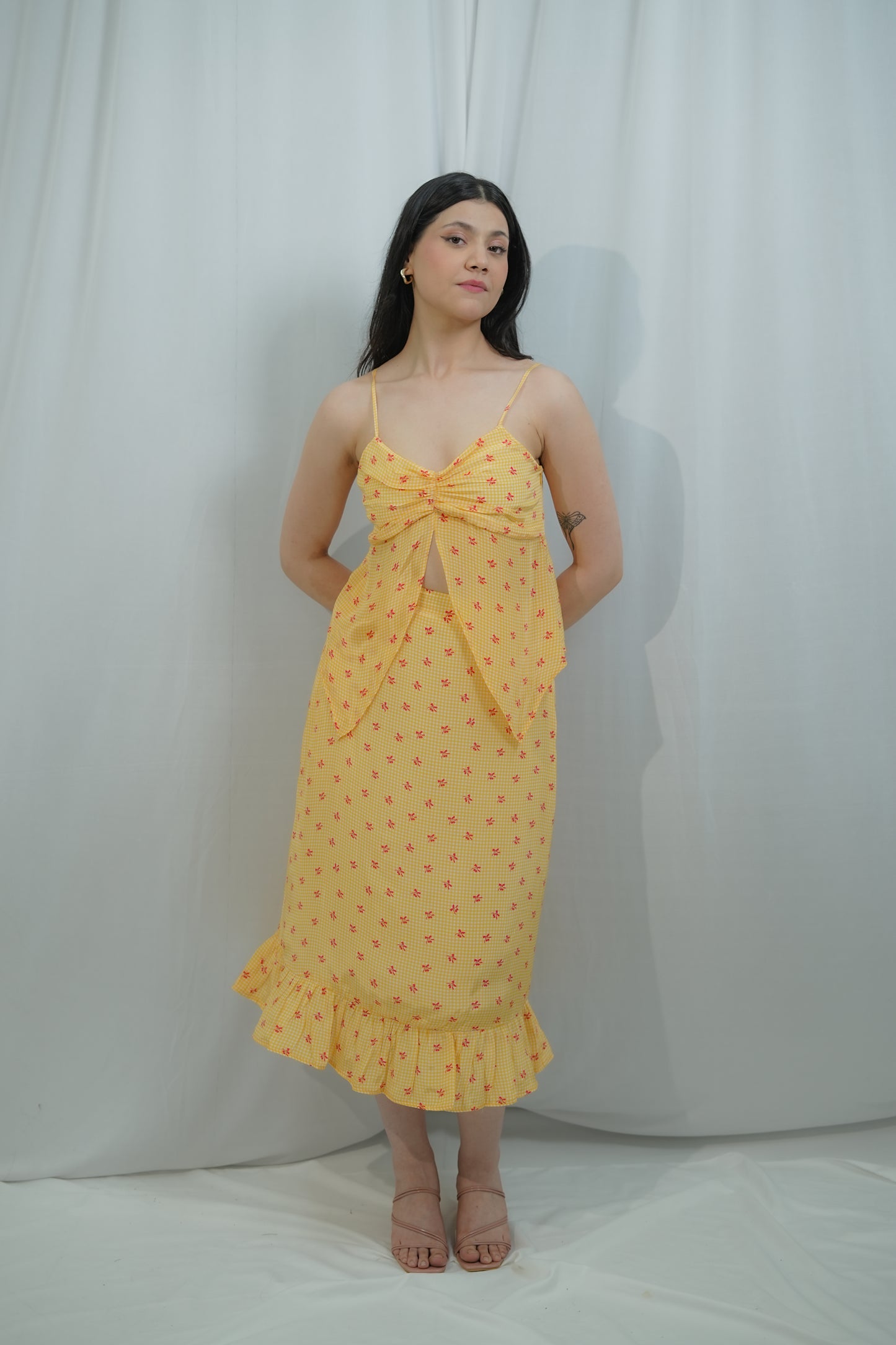 Yellow Skirt Set