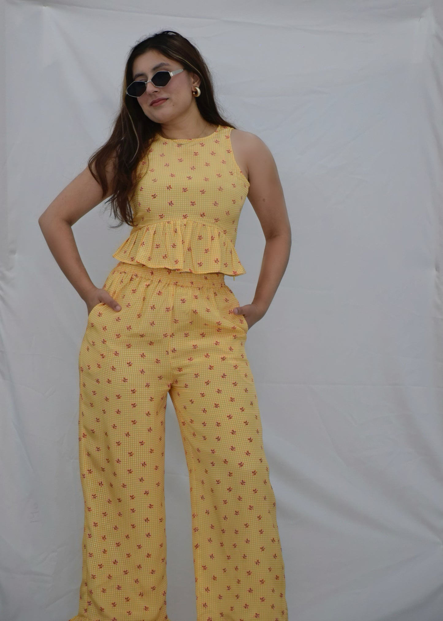 Golden Gingham Set