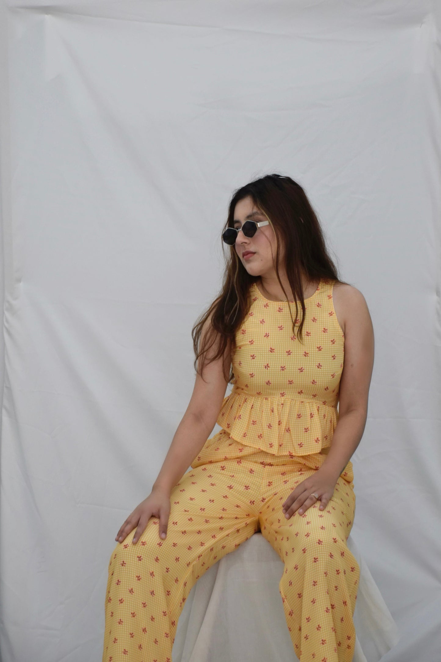 Golden Gingham Set