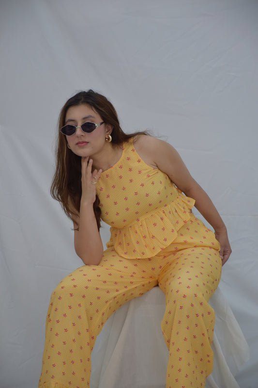 Golden Gingham Set